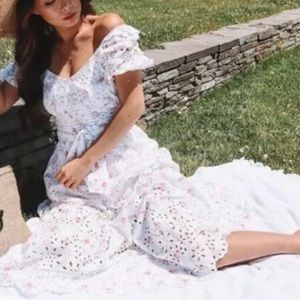 LoveShackFancy xTarget Clementine Eyelet Dress 0 NWT